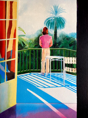 David Hockney Lithographie COA Originale Signée 180 Ex Numérotée Limitée - Zdjęcie 3 z 12