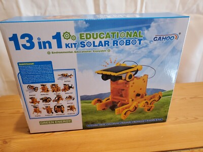 Solar Robot Kit 13 in 1 Educational Gahoo Toys Powered Building Kits DIY Science