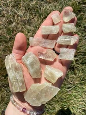 Raw Hiddenite Crystal, Natural Hiddenite from Brazil