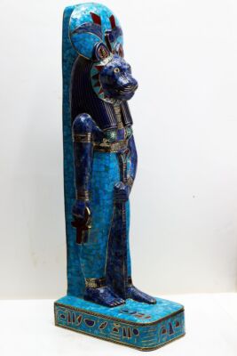 Schöne Edelsteine Ägyptische Göttin Sekhmet, Antike Sekhmet Statue zu verkaufen