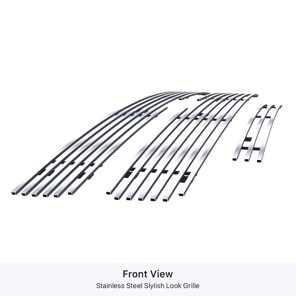 Se adapta a Chevy Silverado 2500/3500HD 2007-2010 combo de rejilla de billet de cromo inoxidable Foto 2 de 4