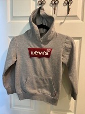 Levi  s hooded sweatshirt / boys / medium / grey / logo / long sleeves