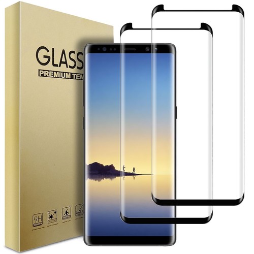 For Samsung Galaxy Note 8 Full coverage Tempered Glass Screen Protector Clear - Picture 13 of 18