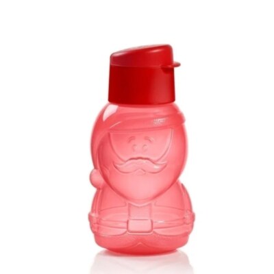Tupperware NEW Santa Claus Eco Water Bottle 12 oz set of 5