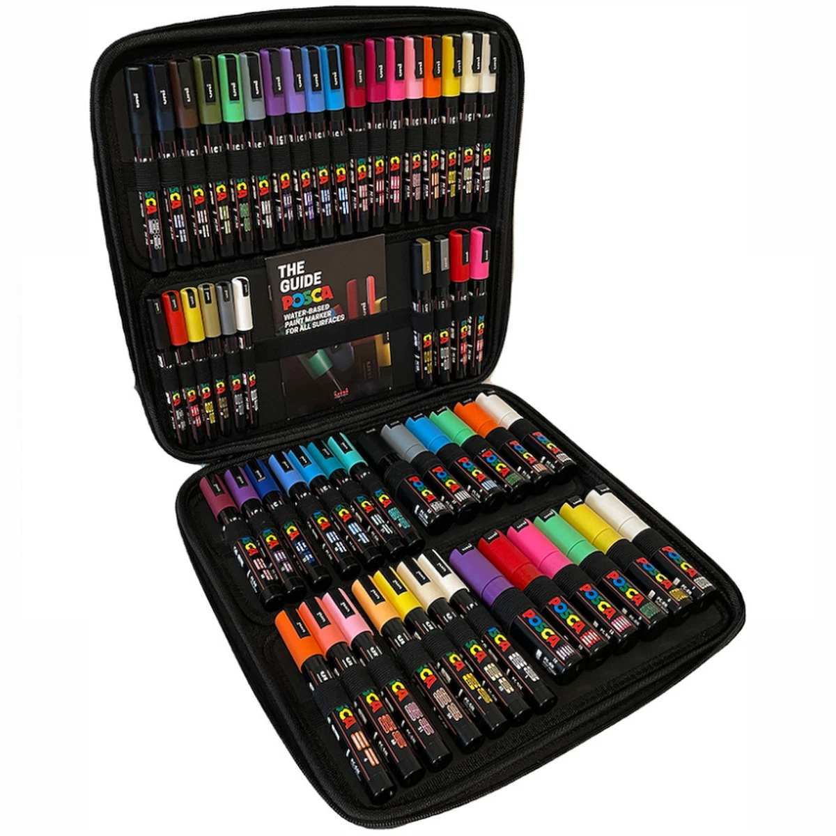 Uni Posca Paint Marker Art Pen Posca Case Set of 54 Assorted Colours