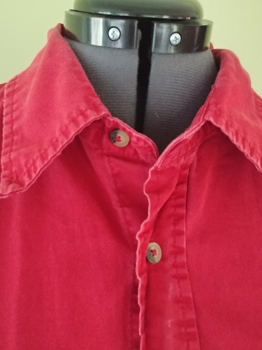 HERREN KNOPF KURZARM WRANGLER ROT GRÖSSE 2XL 100% BAUMWOLLE HEMD KNOPF TASCHEN - Bild 3 von 6