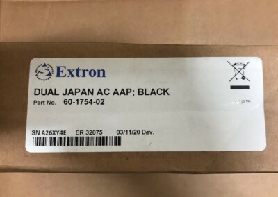 Extron Japan (2) AC Outlets (PSE) w 8  Power Cable 60-1754-02 DUAL AC AAP