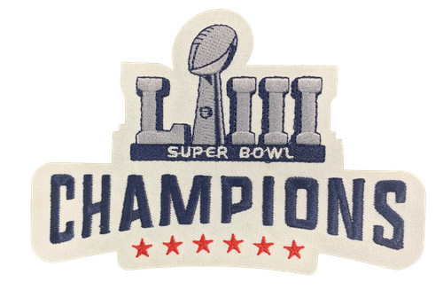 Patriots Championship Patch New England Jersey Patch 2019 Super Bowl Tom Brady - Picture 2 of 2