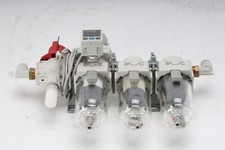 SMC AW30-03-A Regulator With AFM30-03-A, AFD-03-A Separators, and SE30A Switch