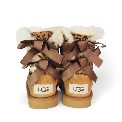 UGG Exotic Bailey Bow II Leopard Cheetah Print Boots