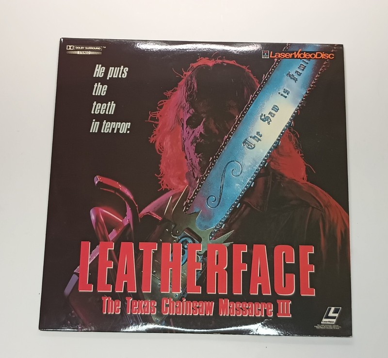 Leatherface: The Texas Chainsaw Massacre Part 3 III Laserdisc 1990