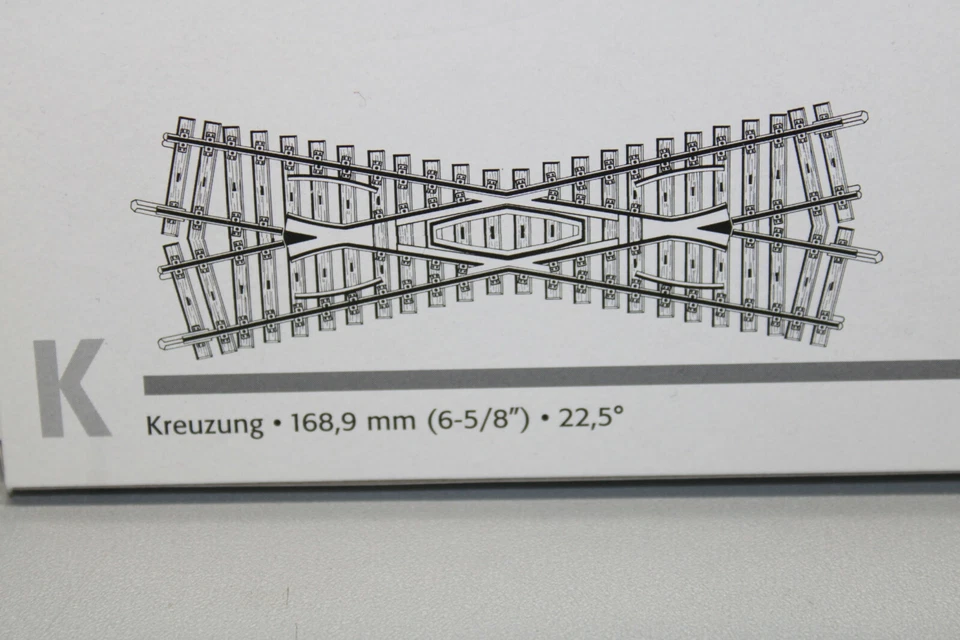 Märklin 2259 Crossing 22,5° K Track Gauge H0 Boxed - Image 2 of 2