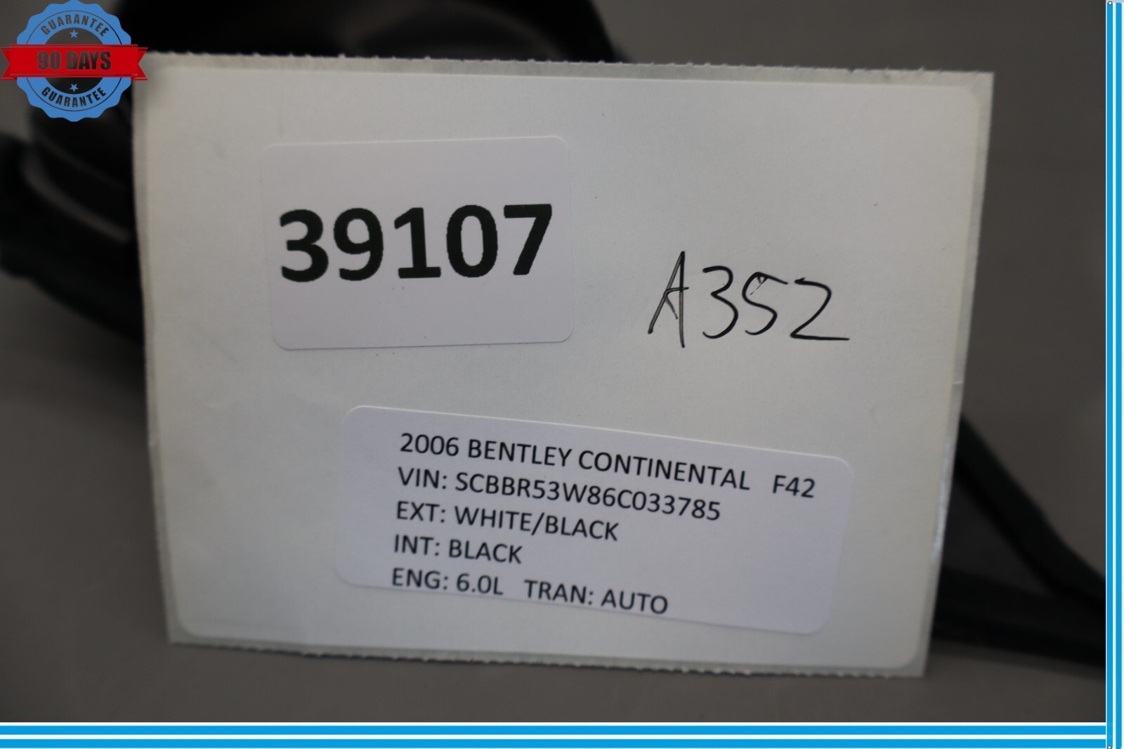 Bentley Continental R Final Series 2003-2010 Front Left Air vent grille