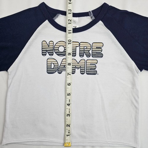 Notre Dame Blue & White Long Sleeve Shirt – Youth Small – Zoozatz Fighting Irish - Picture 7 of 12
