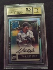 Yoan Moncada 2017 Donruss Optic Carolina Blue /20 RC BGS 9.5