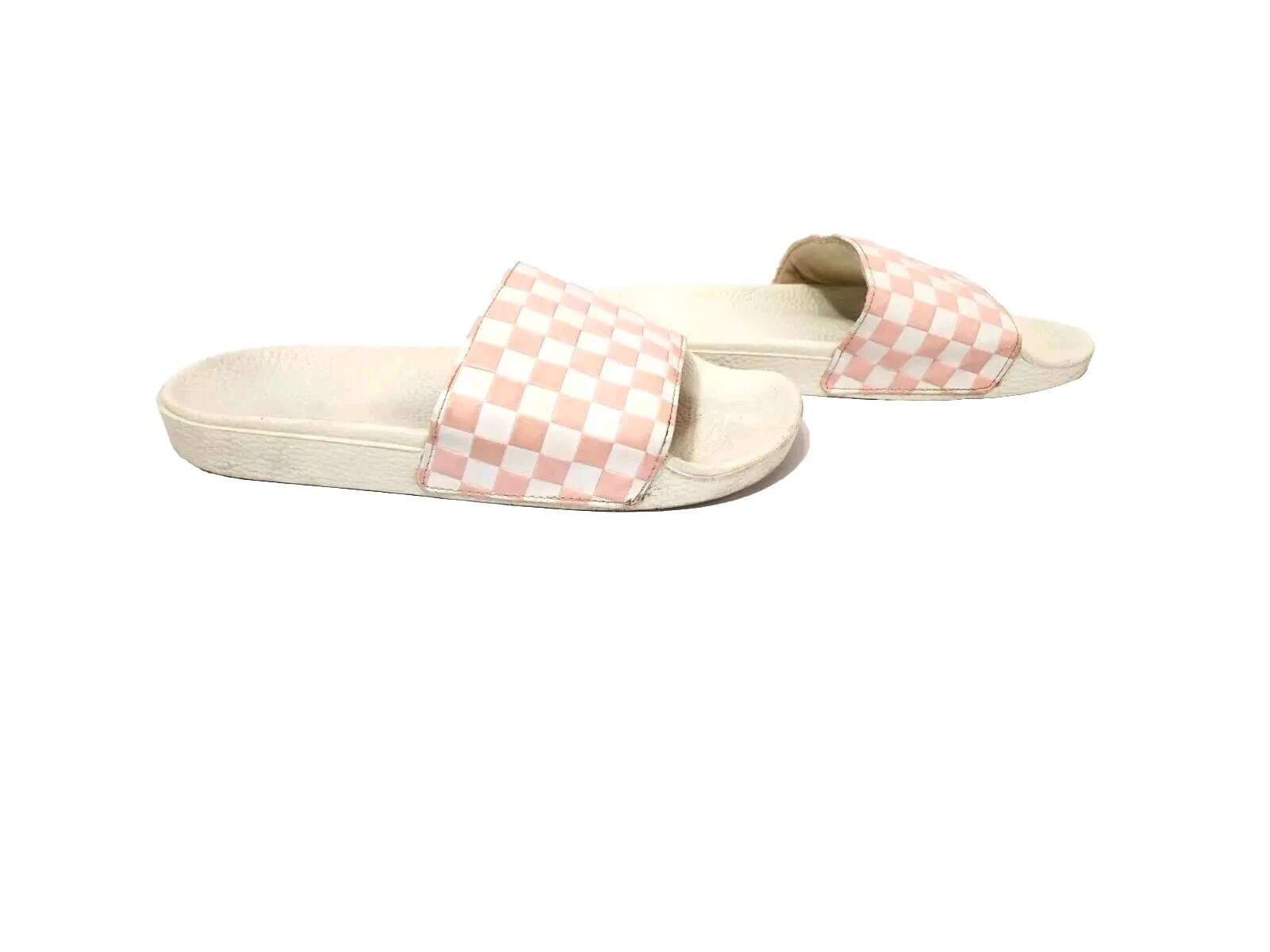 Sandali da donna rosa a scacchiera Vans Off The Wall taglia 8