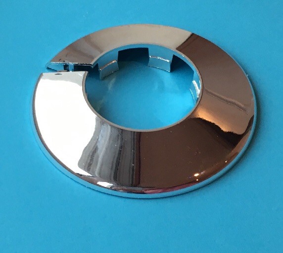 1 X 42mm NEW CHROME PLASTIC PIPE COLLARS COVER ROSETTE TALON PC42 ROSETTE SHROUD