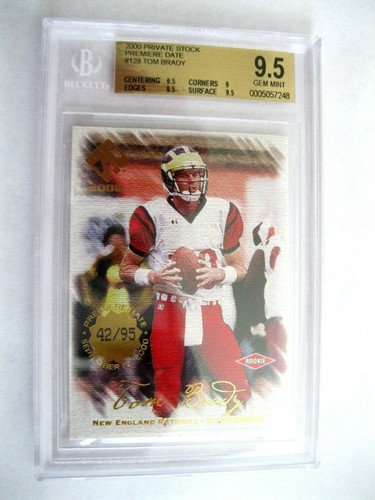 Tom Brady RC 2000 Pacific Private Stock#42/95 Rookie BGS9.5!PATRIOTS QB RC/BUCS - Picture 1 of 4