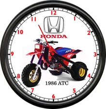 ATC 1986  3 Wheeler Retro ATV Motorcycle Sport Racing Honda Shop Sign Wall Clock