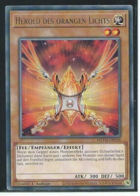 YU GI OH HEROLD DES ORANGEN LICHTS  MZTM-DE068  RARE 1.AUFLAGE