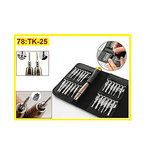 25 Mini Screwdriver Set Bits Multi Small Precision Hex Torx Star Repair Tool - Image 2 of 4