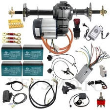 48V 1000W Differential Motor 30''-40'' Rear Axle Kits for Buggy Go Kart ATV Quad