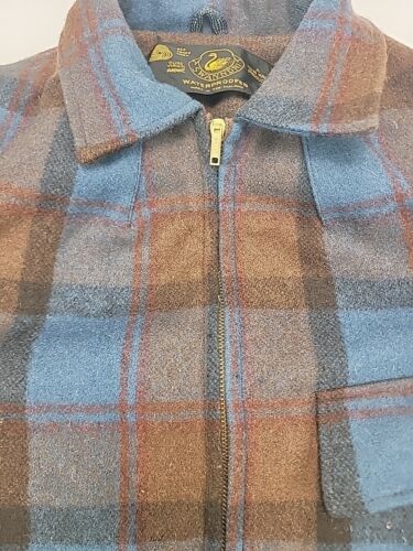 Vintage Swanndri Wool Brush Flannel Shirt Jacket Men's Small Full Zip Shacket - Picture 3 of 18