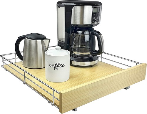 Lynk Professional Slide Out Holz Schrank Organizer, 17" B x 21" T, Chrom WH K2 - Bild 2 von 8