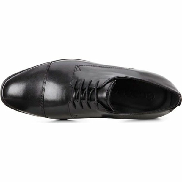 SAOLA Oxford Ecco Black Melbourne Cap Toe in pelle da uomo taglia US 11 11 5 45 EU Z3344