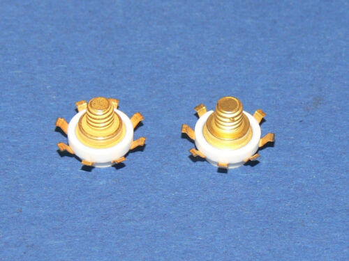 PHILIPS VR60-3 / ON954 Keramik ceramic vintage Bauteil vergoldet 2 Stück Lot - Picture 2 of 4