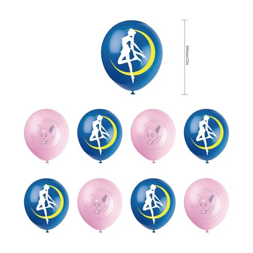 Anime Sailor Moon Birthday Party Decor,Balloon Banner Cake Toppers Set US Seller - Picture 5 of 9