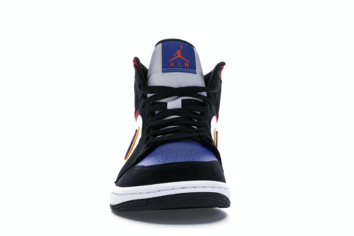 air jordan 1 mid se black field purple white