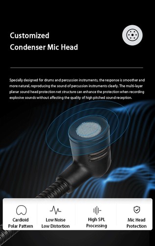 IM600 Drum Microphone, Condenser Microphone for Drums - Picture 9 of 18