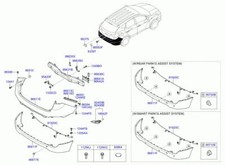 866112Y000 Paraurti Posteriore per HYUNDAI IX35 (EL/LM) Classic 2WD 20 3628071