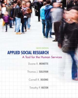 Applied Social Research: A Tool for the Human Services by Duane Monette: Used