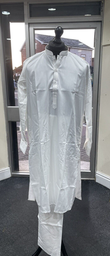 Herren Hochzeit Eid Party Shalwar Kameez Kurta Hose Asiatisch Indisch Pakistanisch - Neu - Bild 9 von 16