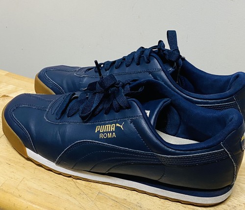 navy blue puma roma