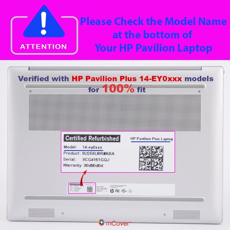 NUEVO Estuche mCover para Portátiles Windows 2023+ 14" HP Pavilion Plus 14-EYxxx 14-EWxxxx Foto 3 de 4