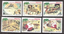 Dominica 1981 Disney Characters Santa's Workshop MNH (SC# 706-711)