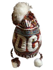 Robin Ruth Ski Cap Sherpa Beanie Pom Pom Hat Washington With tassels One Size