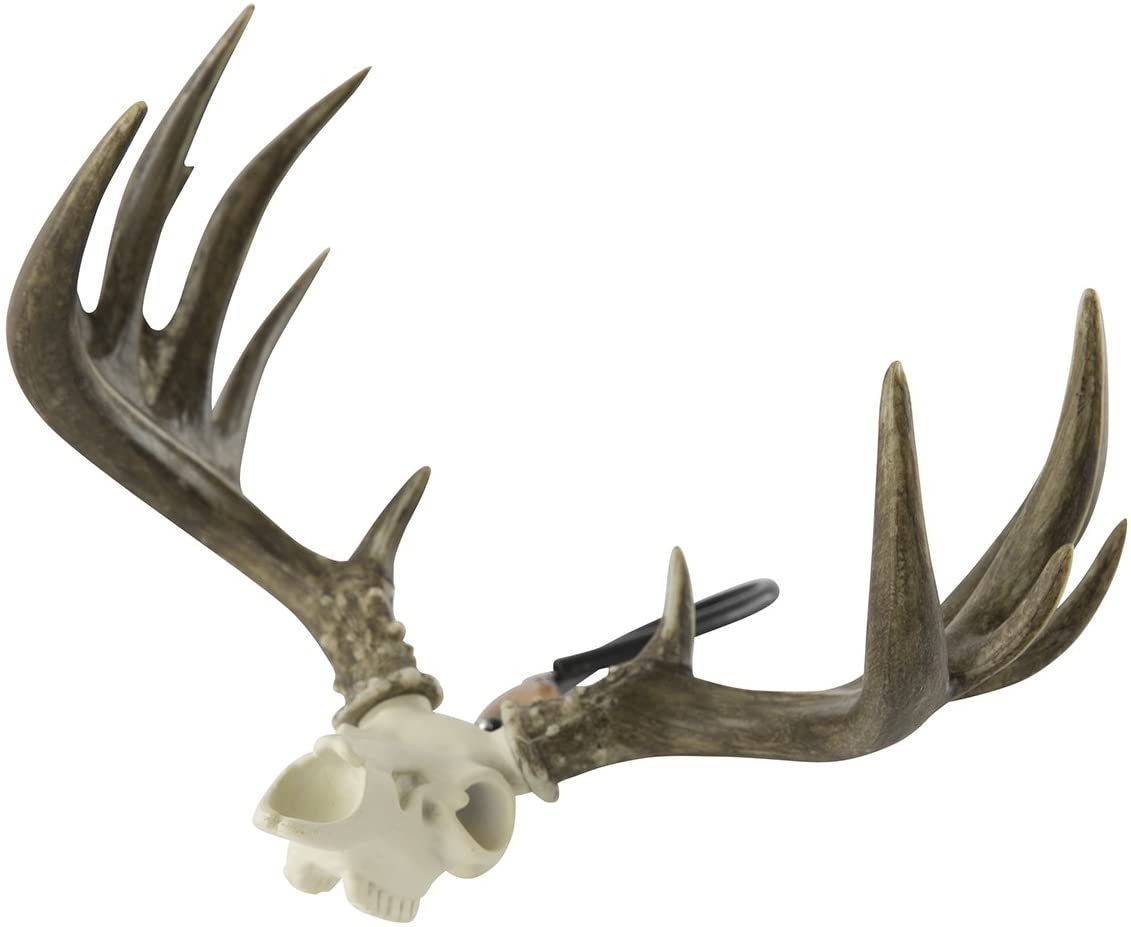 Shedz Whitetail Deer Skull Antlers Figurine Rearview Mirror Hanger Big