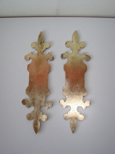 Ehemalige Bronzeplatte X 2 / Türschloss - Bild 2 von 5