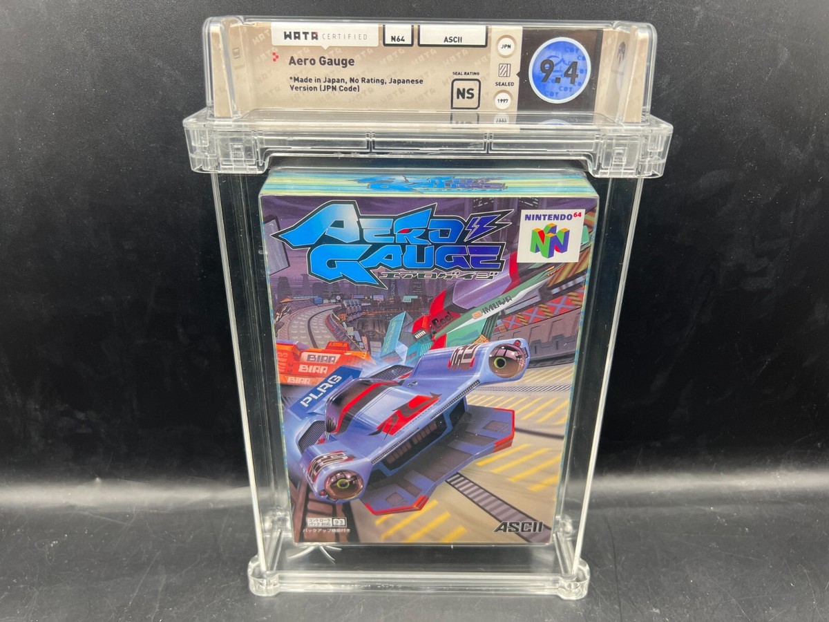 Aero Gauge Japanese Nintendo 64 N64 WATA 9.4 NS FACTORY SEALED VGA