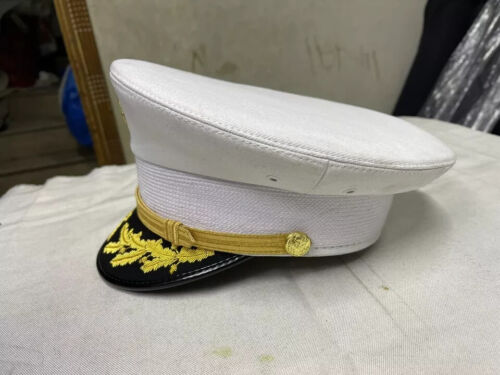 Replica US Army Field Grade Officer Service Dress Bianco Cappello Berretto Tutte le Taglie - Foto 5 di 5