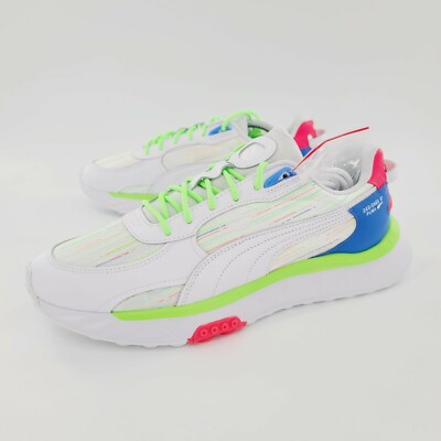 Puma Wild Rider Spectra White Multi Running Mens Shoes 382874 01 Size 10.5 NEW