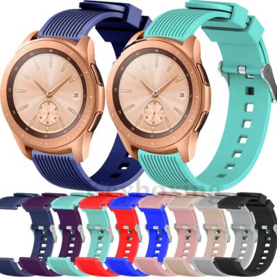 For Samsung Gear S3 S2 Classic Galaxy Watch 42mm 46mm Silicone Watch Band Strap
