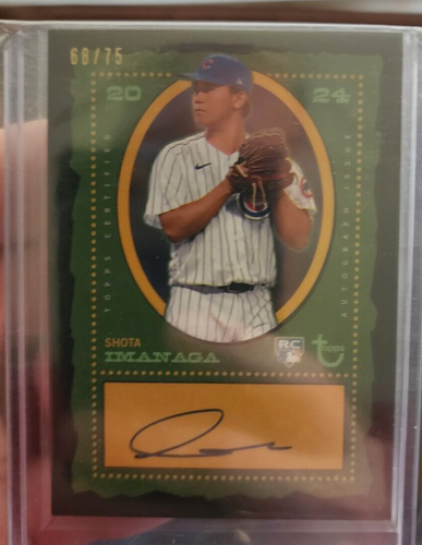 2024 Topps Brooklyn Collection Shota Imanaga RC Auto Autograph Black /75 Cubs