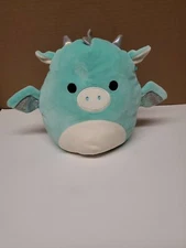Squishmallow Kellytoy 9 Inch Miles The Dragon (White Ears & Nose) - Retired