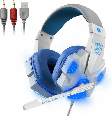 THE PERFECT PART 3.5mm Gaming Headset Mic LED Headphones Stereo Bass Surround...