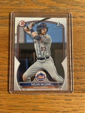 Nolan McLean 1st Bowman 2023 Bowman Draft #BD-96 New York Mets Prospect